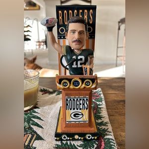 Rare Aaron Rodgers Green Bay Packers #57 of 220 Legends of the Field Bobblehead